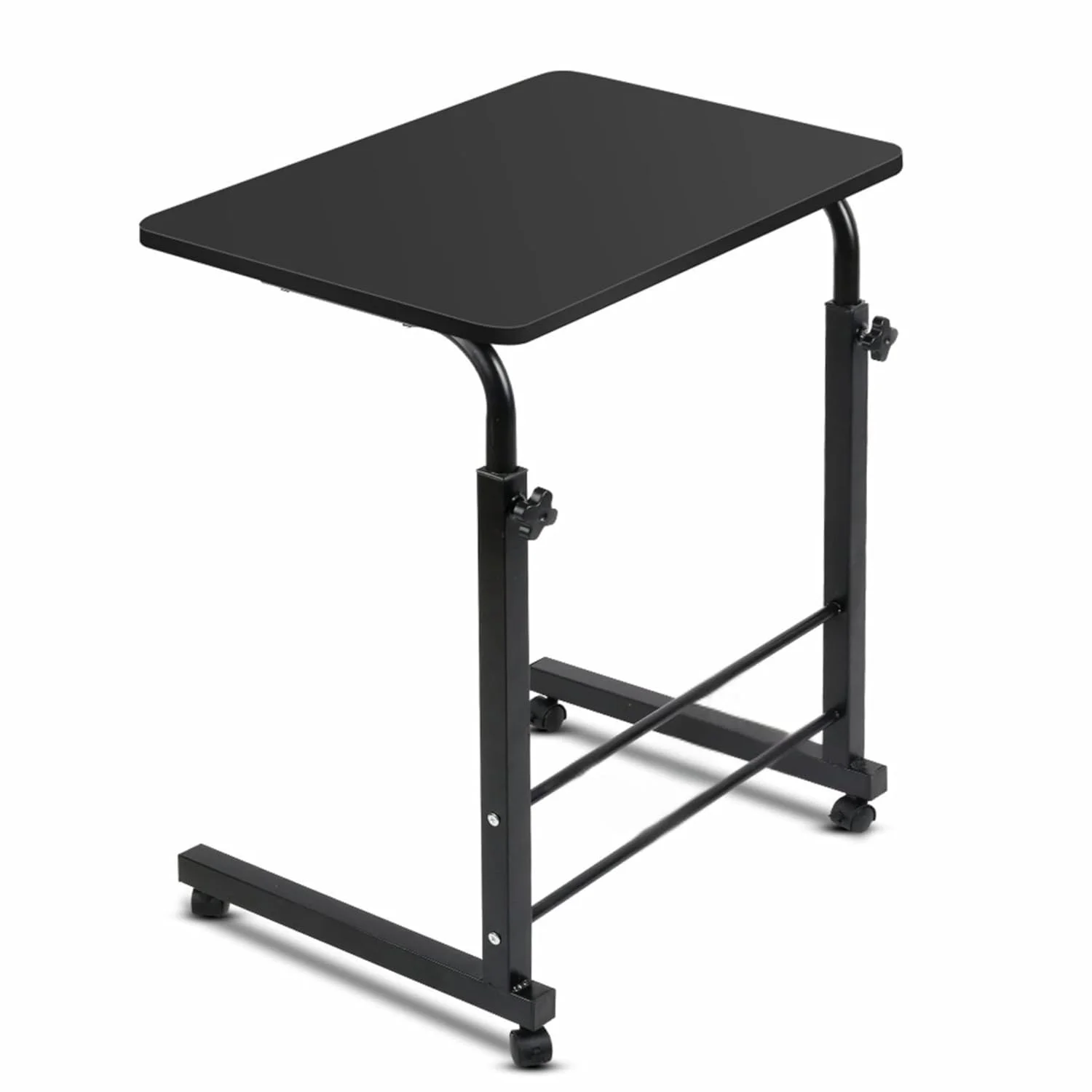 Foldable Study Table/Bed Table/Foldable and Portable Wooden/Writing Desk for Office/Home/School (Black with Black Leg)